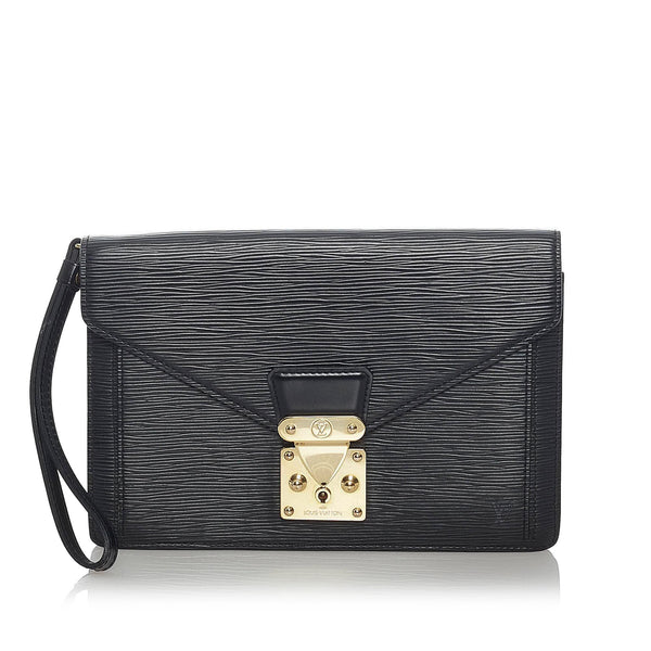 Louis Vuitton, Bags, Authentic Louis Vuitton Epi Pochette Sellier  Dragonne Clutch Bag