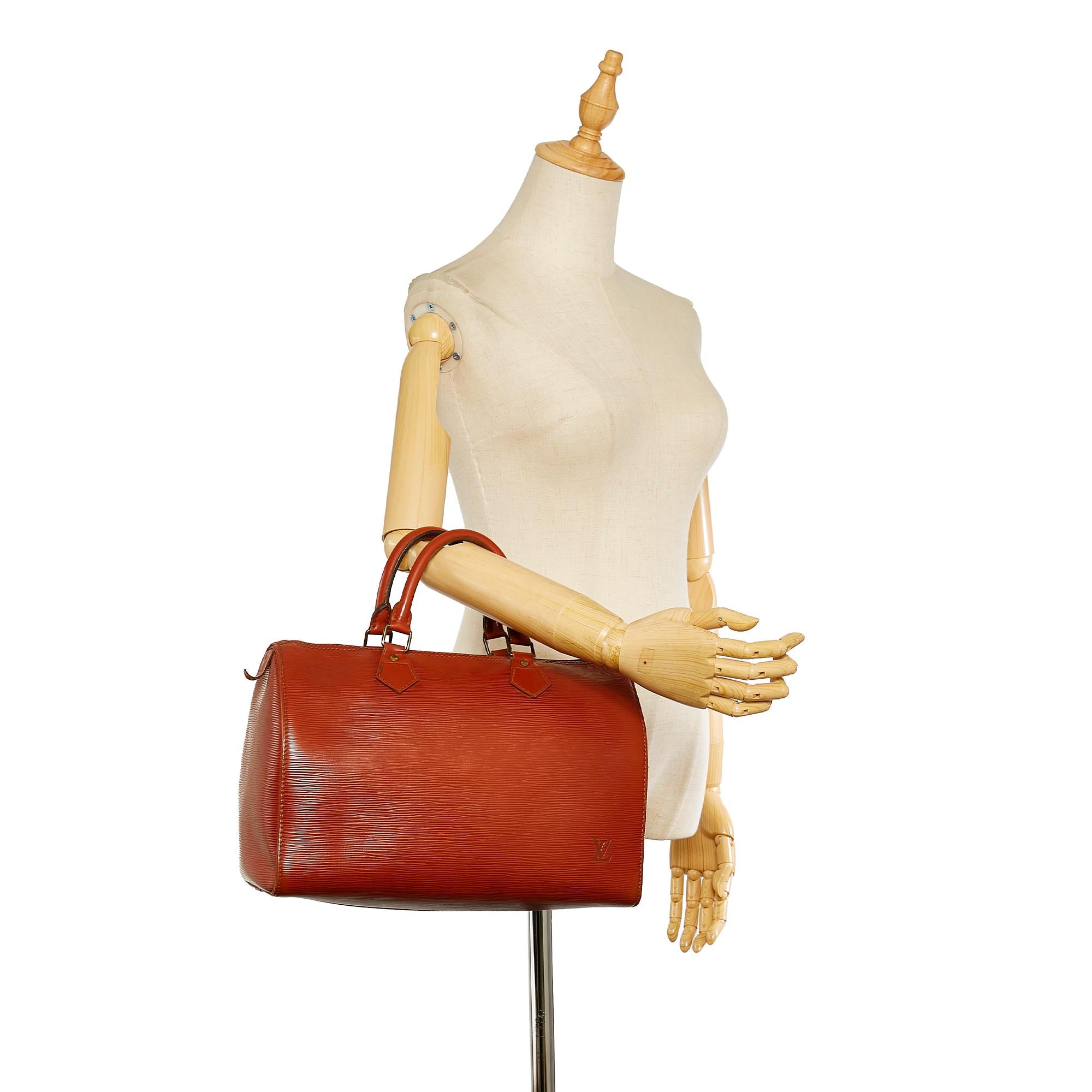 Louis Vuitton Epi Speedy 30 (SHG-24625)