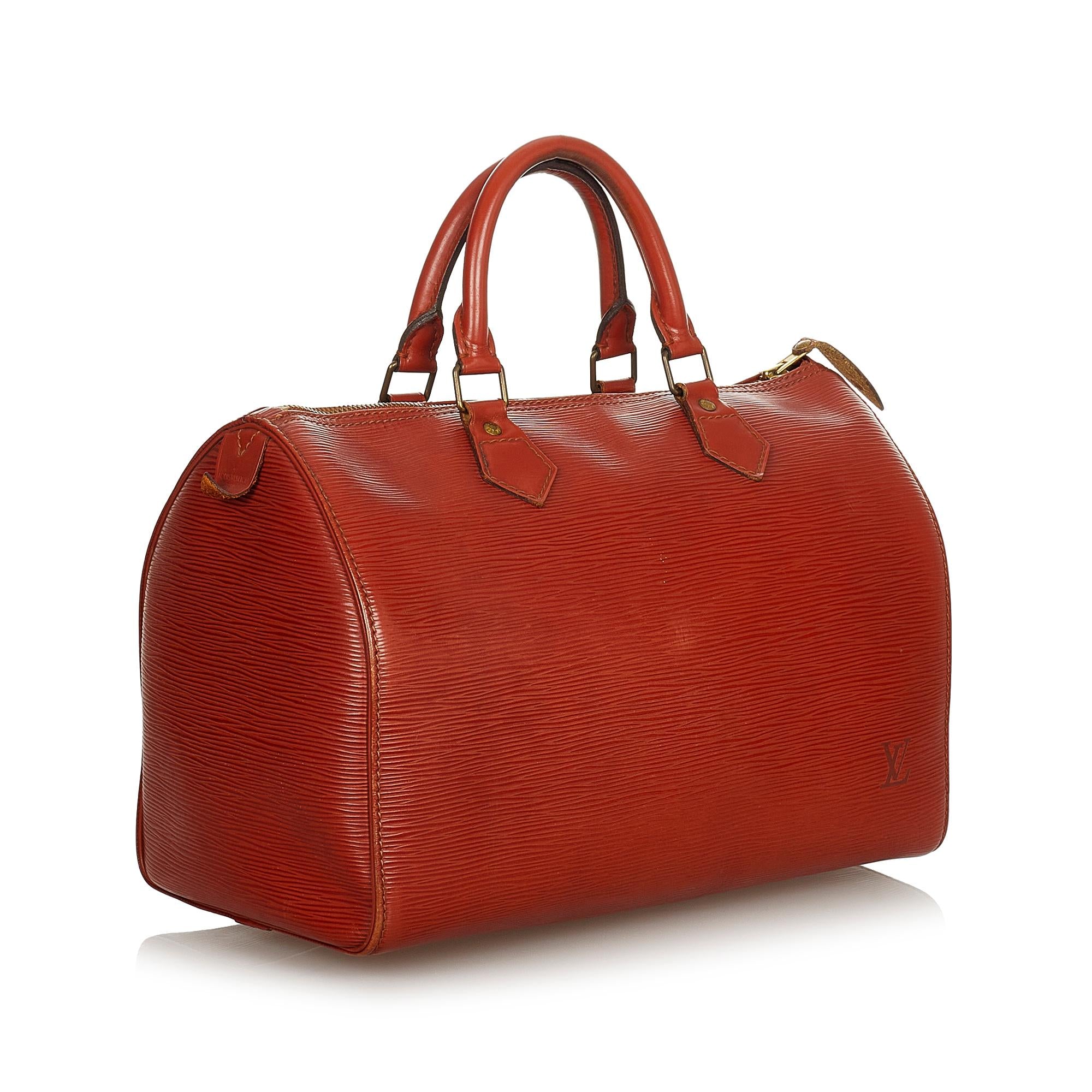 Louis Vuitton Epi Speedy 30 (SHG-24625)