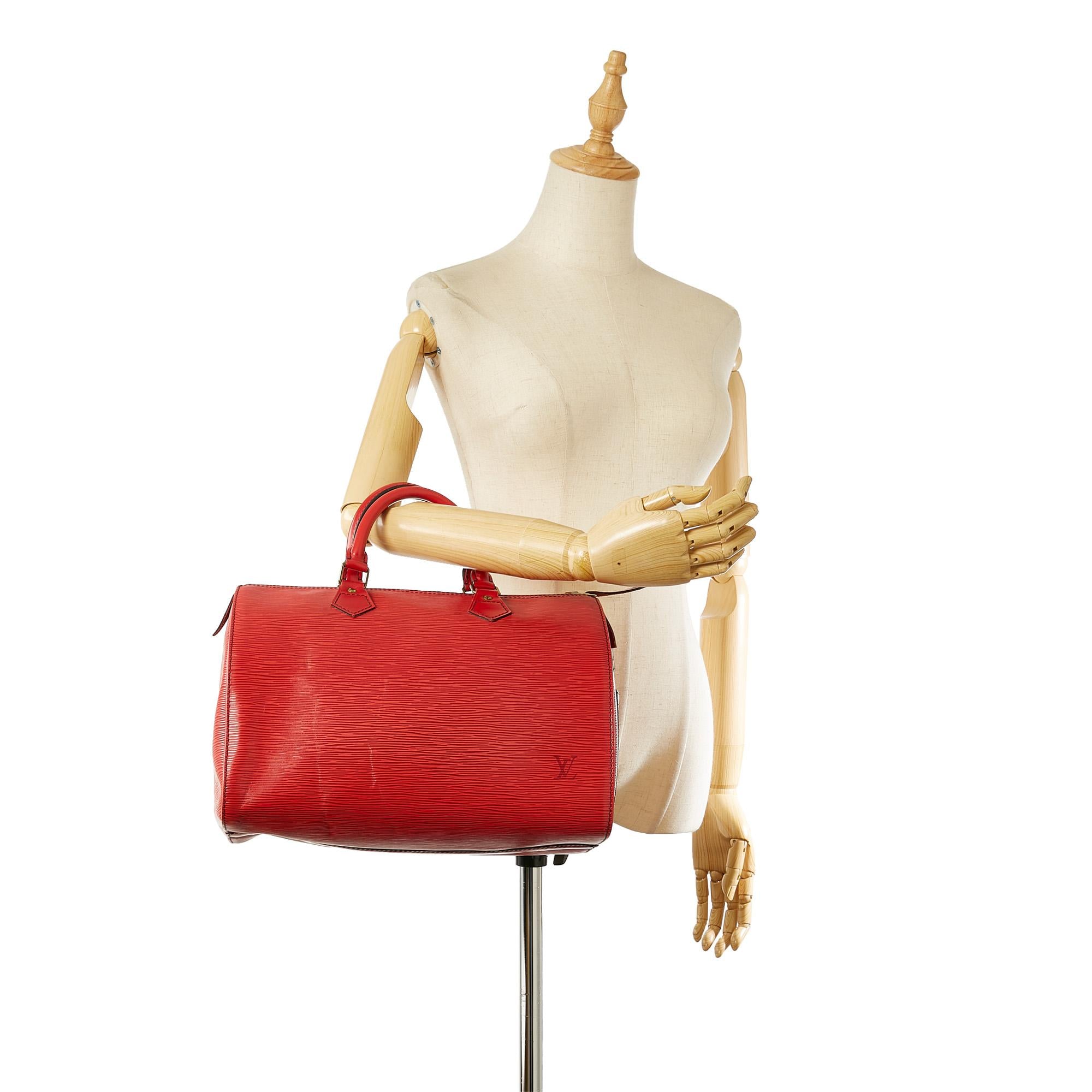 Louis Vuitton Epi Speedy 35 (SHG-22813)