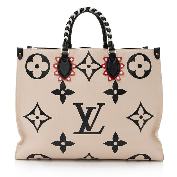 Louis Vuitton OnTheGo Tote Limited Edition Crafty Monogram Empreinte Giant  GM at 1stDibs  authentic louis vuitton crafty onthego gm tote limited  edition monogram w/ box, louis vuitton empreinte monogram giant, lv