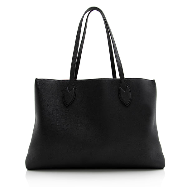 Sold at Auction: Louis Vuitton, Louis Vuitton - NEW LV Lockme Shopper -  Black Leather Shoulder Bag / Tote