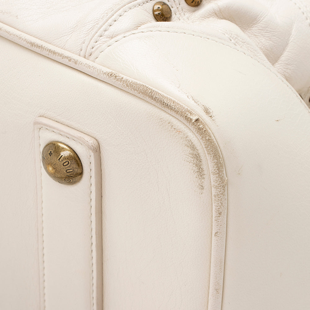 Louis Vuitton Leather Limited Edition Riveting Satchel - FINAL SALE (SHF-15156)