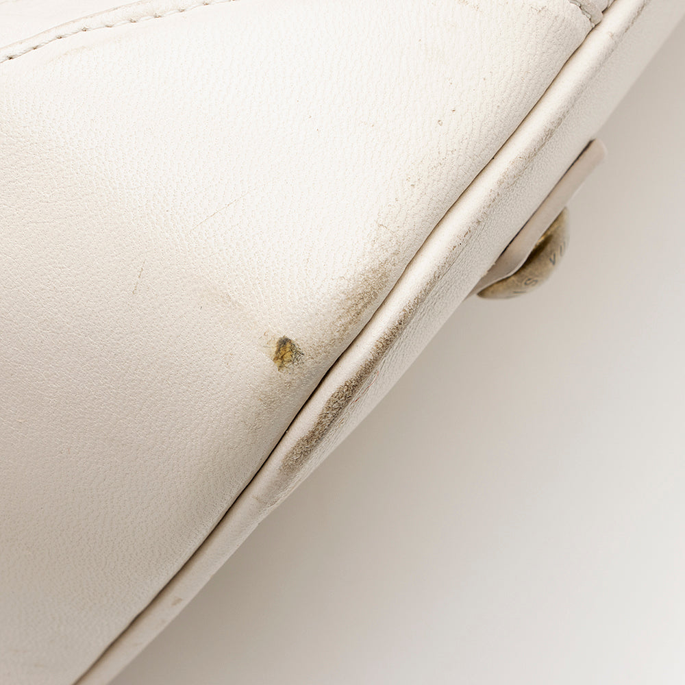 Louis Vuitton Leather Limited Edition Riveting Satchel - FINAL SALE (SHF-15156)