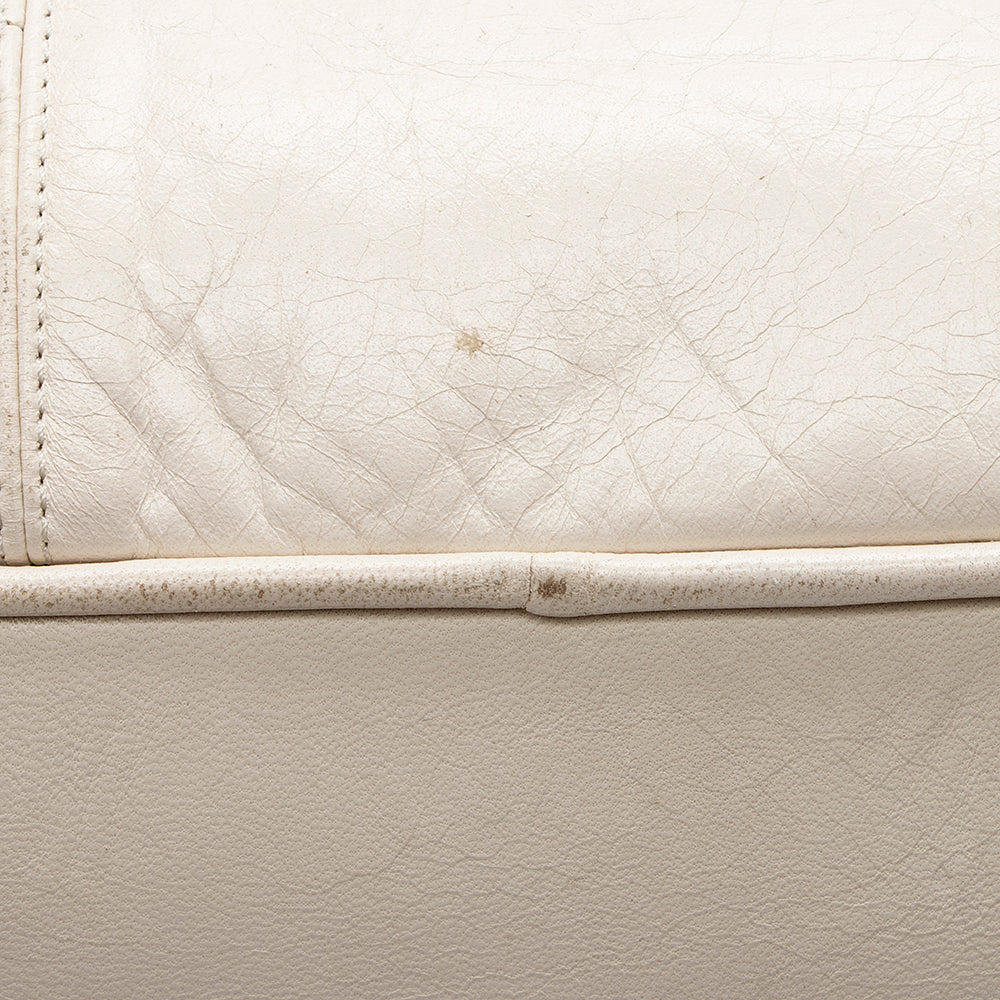 Louis Vuitton Leather Limited Edition Riveting Satchel - FINAL SALE (SHF-15156)