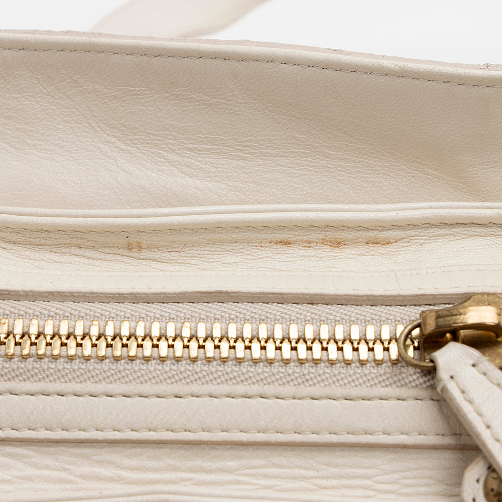 Louis Vuitton Leather Limited Edition Riveting Satchel - FINAL SALE (SHF-15156)