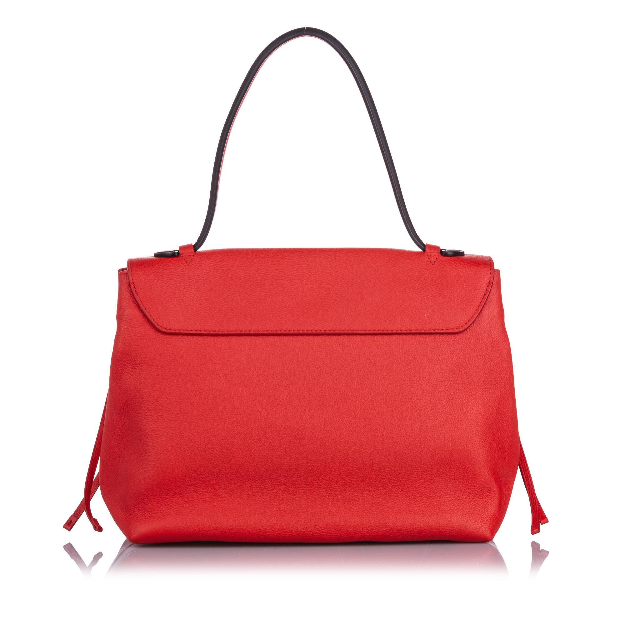 Louis Vuitton Leather LockMe MM Satchel (SHG-12868)