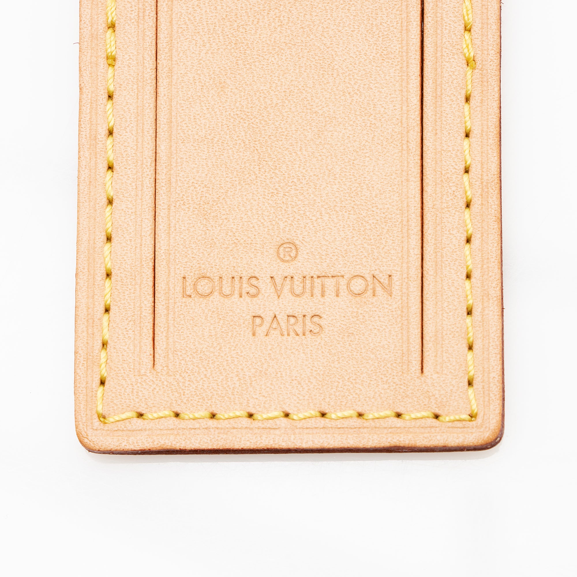 Louis Vuitton Leather Luggage Tag (SHF-22866)