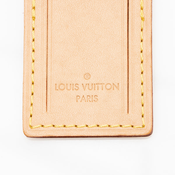 Louis Vuitton Leather Luggage Tag and Handle Fastener (SHF-19203) – LuxeDH
