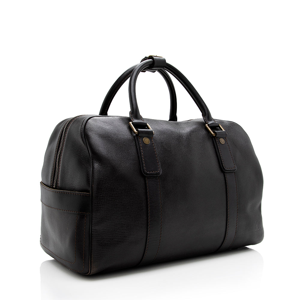 Louis Vuitton Utah Leather Carryall Weekender (SHF-18524)