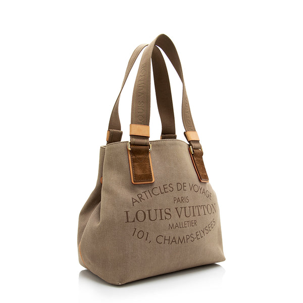 Louis Vuitton Fuchsia Cotton Canvas Palm Beach Cabas GM Bag