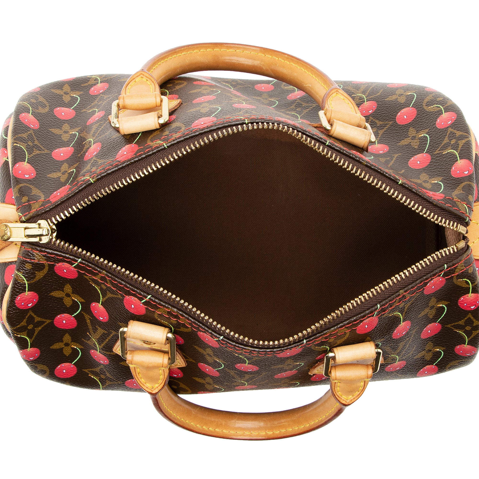 Louis Vuitton Limited Edition Cerises Speedy 25 Satchel (SHF-22166)