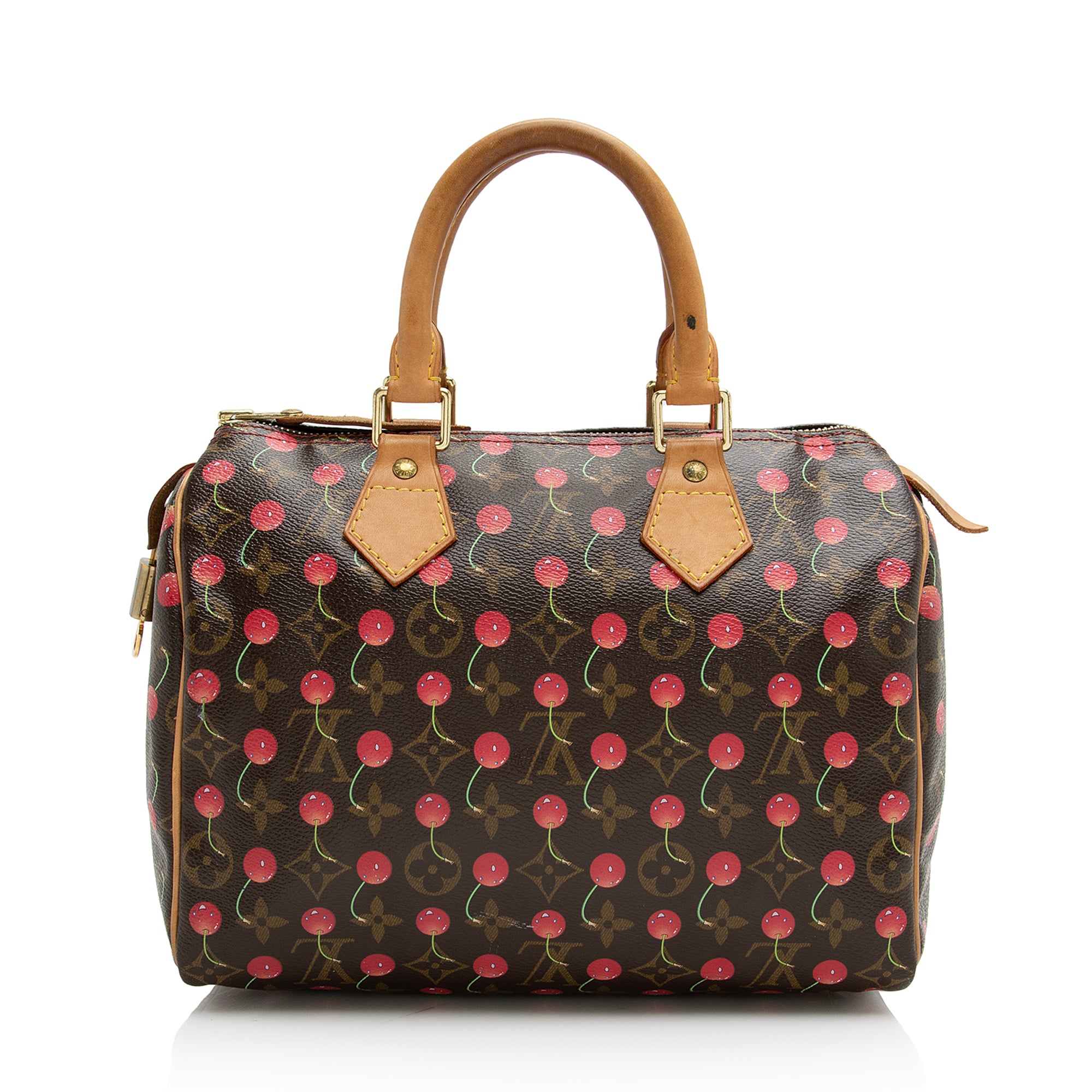 Louis Vuitton Limited Edition Cerises Speedy 25 Satchel (SHF-22619)