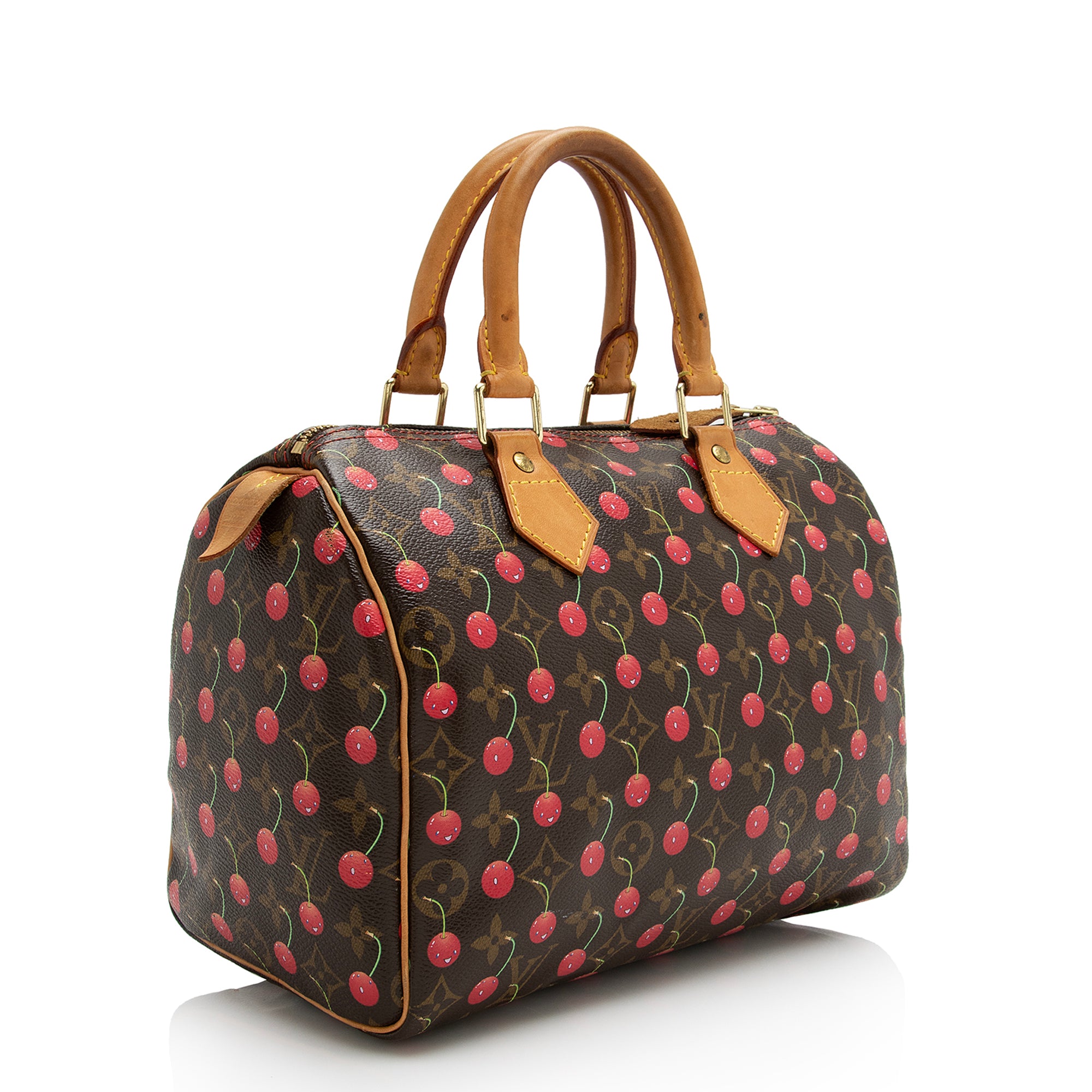 Louis Vuitton Limited Edition Cerises Speedy 25 Satchel (SHF-22619)