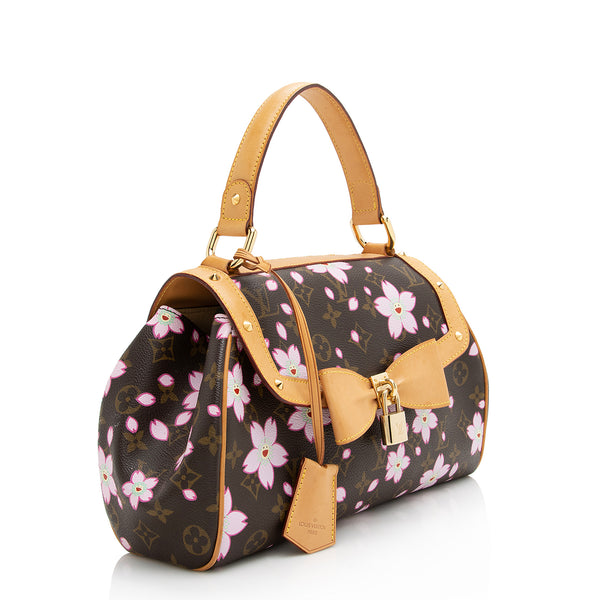 Louis Vuitton Limited Edition Pink rouge cherry blossom Sac Retro Satchel