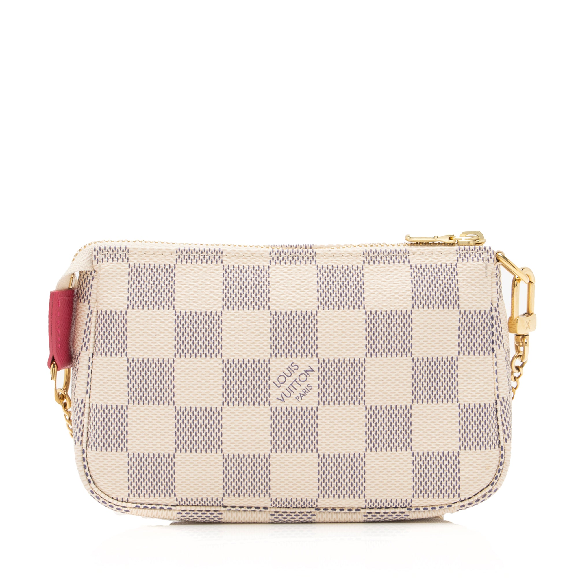 Louis Vuitton Limited Edition Damier Azur Animation Giraffe Mini Pochette Accessoires (SHF-23908)