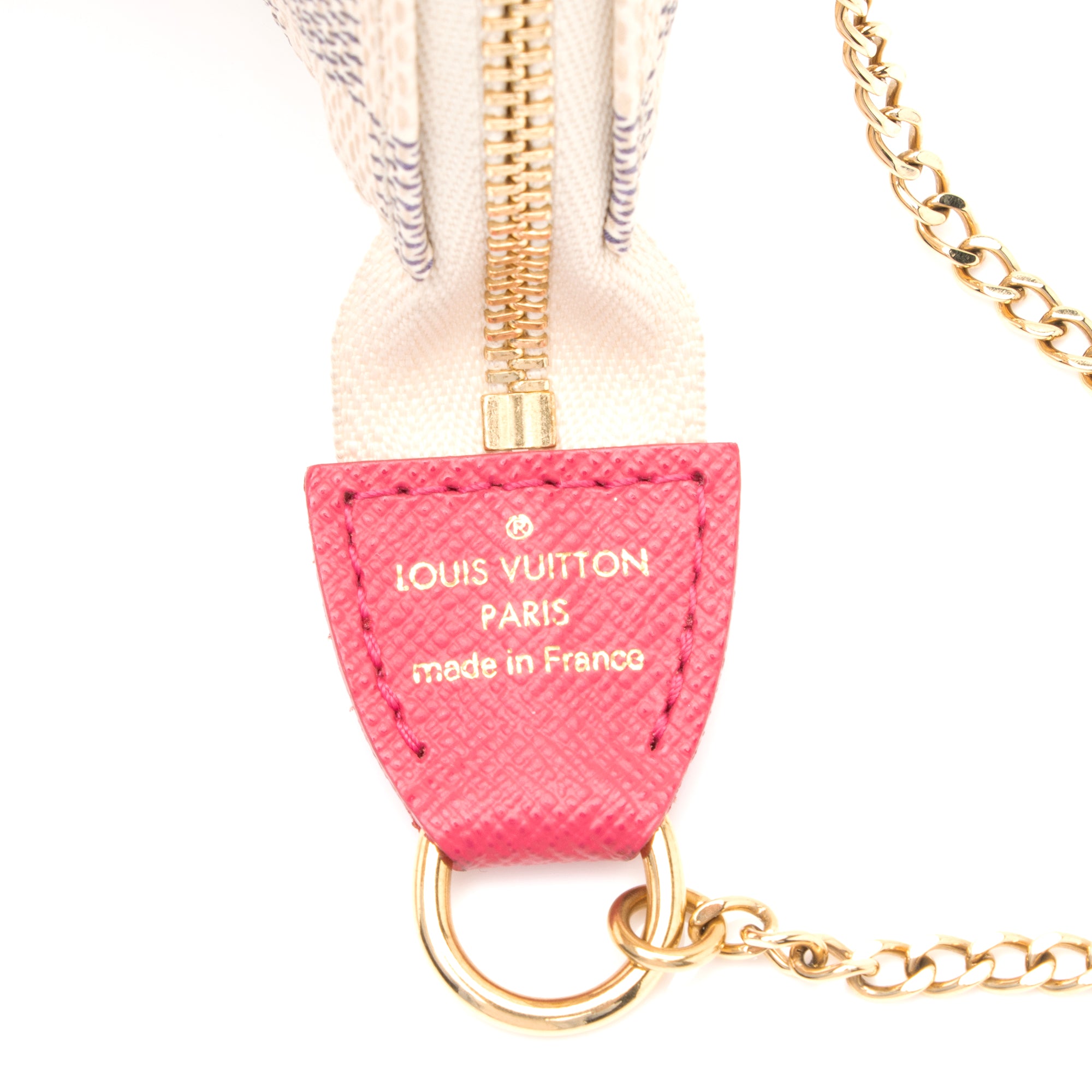 Louis Vuitton Limited Edition Damier Azur Animation Giraffe Mini Pochette Accessoires (SHF-23908)