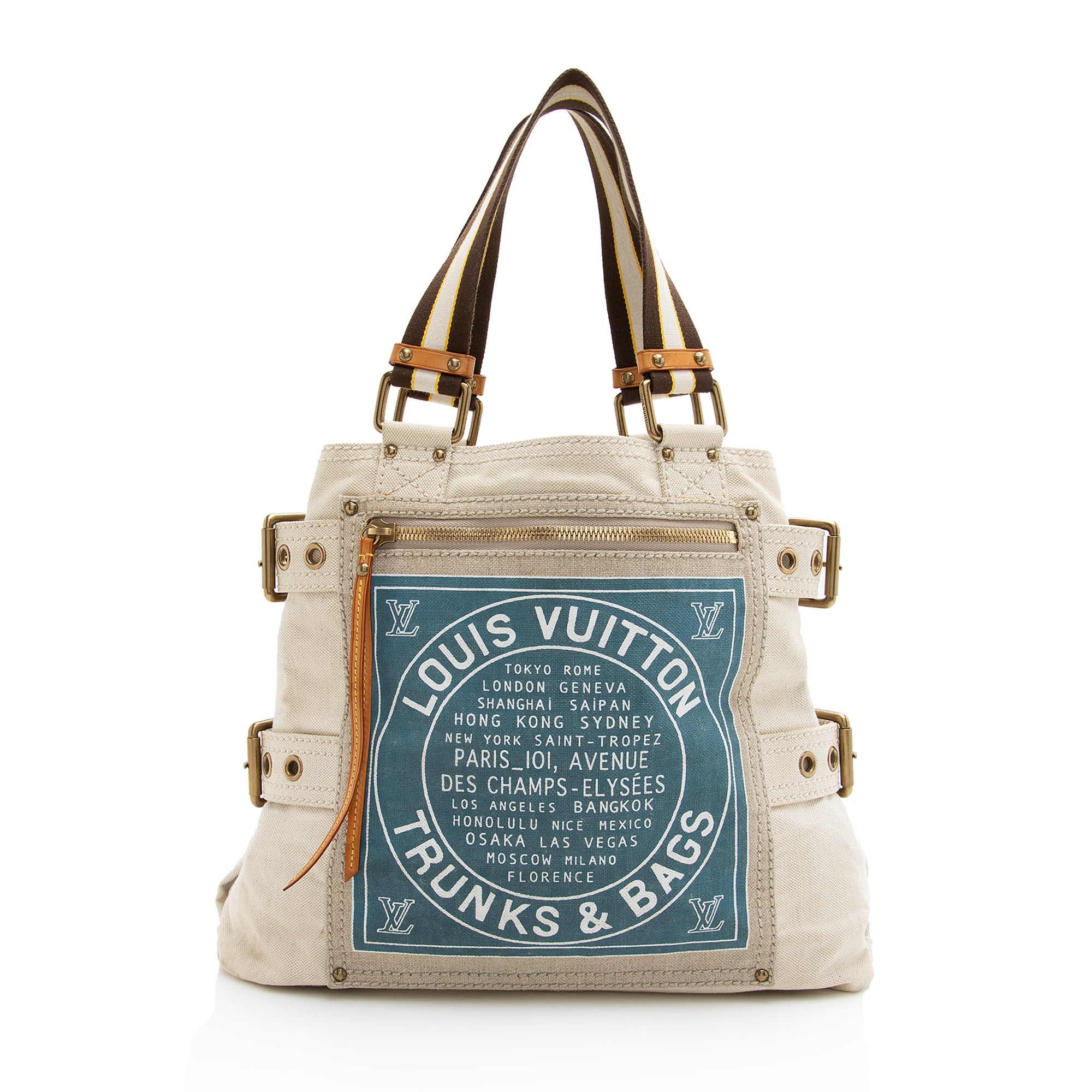 Louis Vuitton Limited Edition Globe Trotter Cabas MM Tote (SHF-22708)