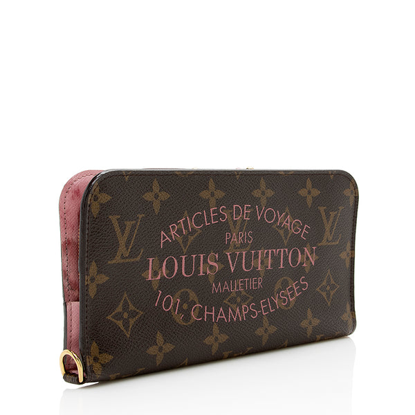 LOUIS VUITTON Monogram Leopard Insolite Wallet Blanc Corail 1284056