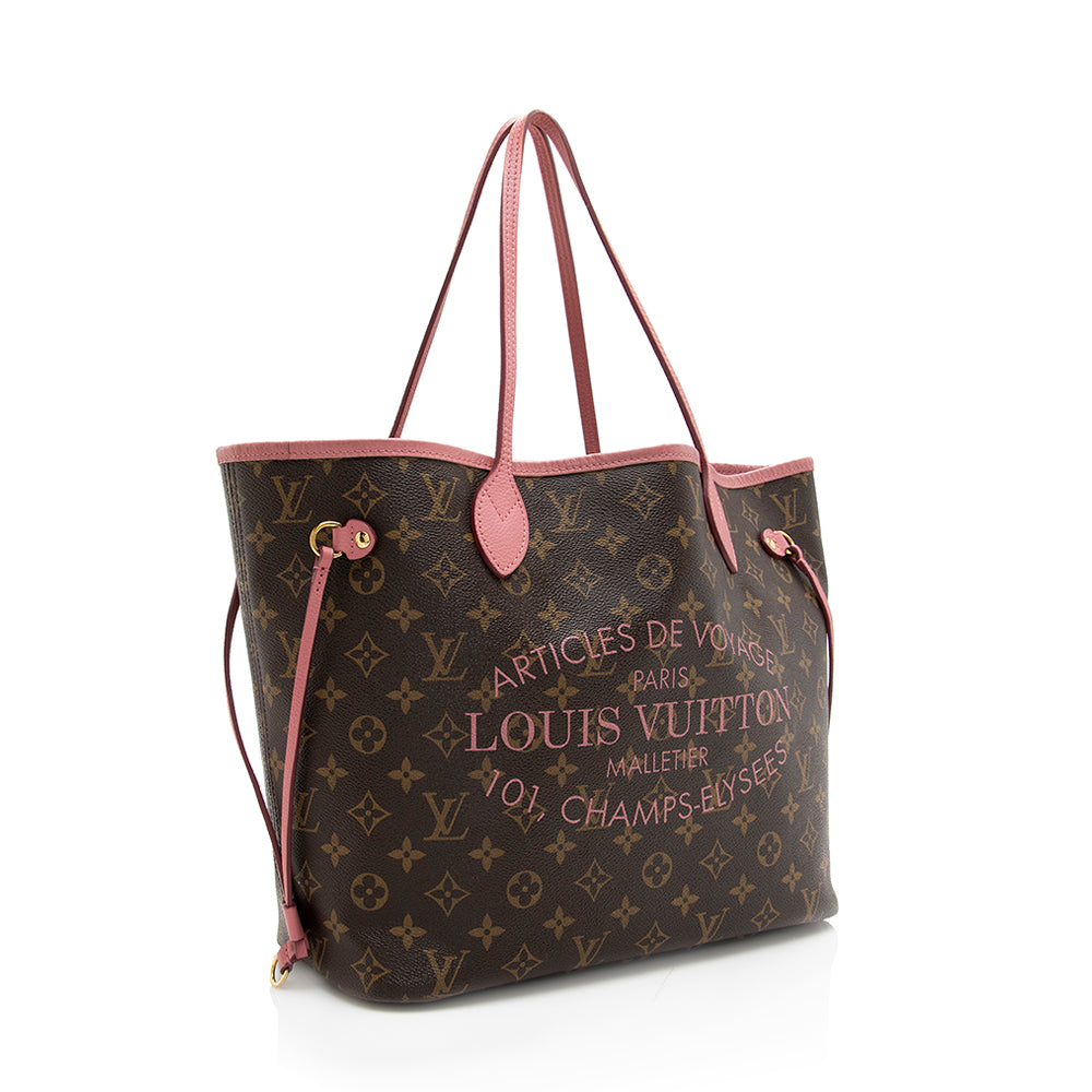 Louis Vuitton Limited Edition Monogram Canvas Ikat Neverfull MM Tote (SHF-18160)