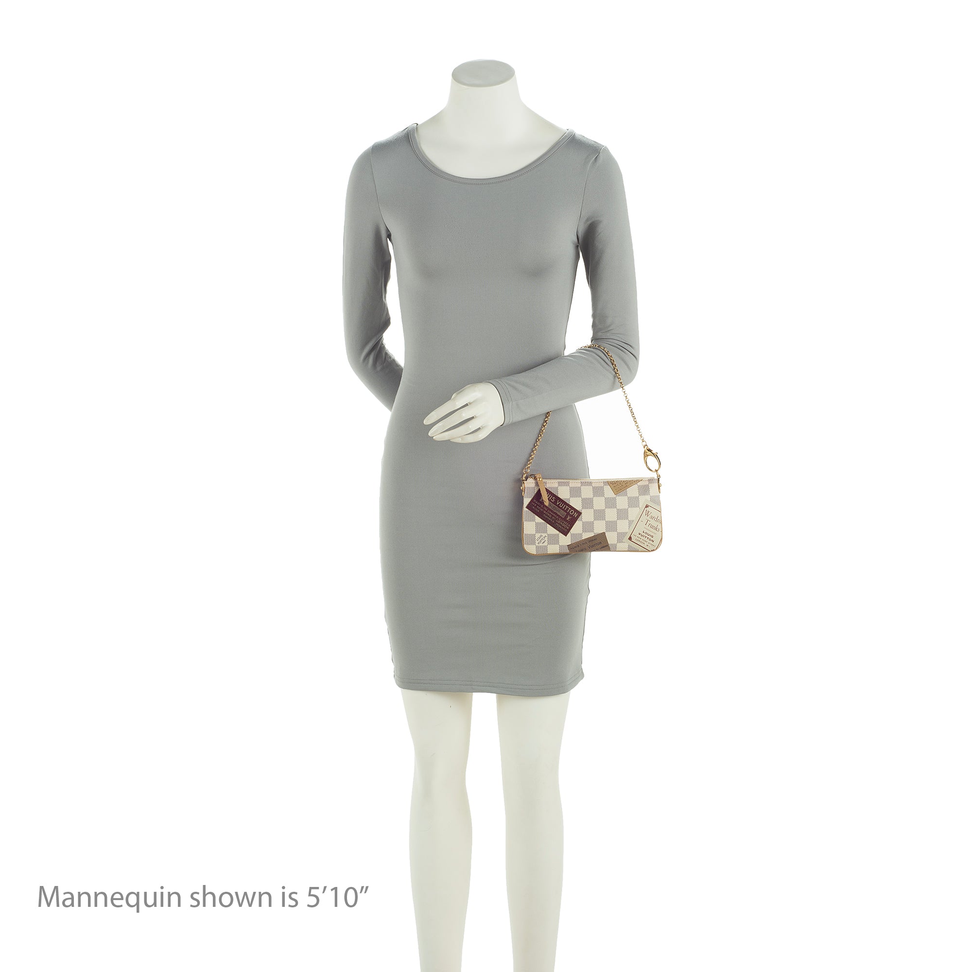 Louis Vuitton Limited Edition Damier Ebene Trunks & Bags Milla MM Pochette Accessoires (SHF-23336)