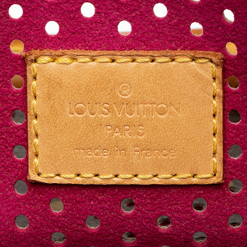 Louis Vuitton Limited Edition Monogram Canvas Perforated Speedy 30 Satchel (SHF-20760)