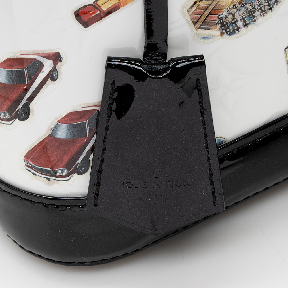 Louis Vuitton Limited Edition Monogram Vernis Stickers Alma PM Satchel (SHF-18637)