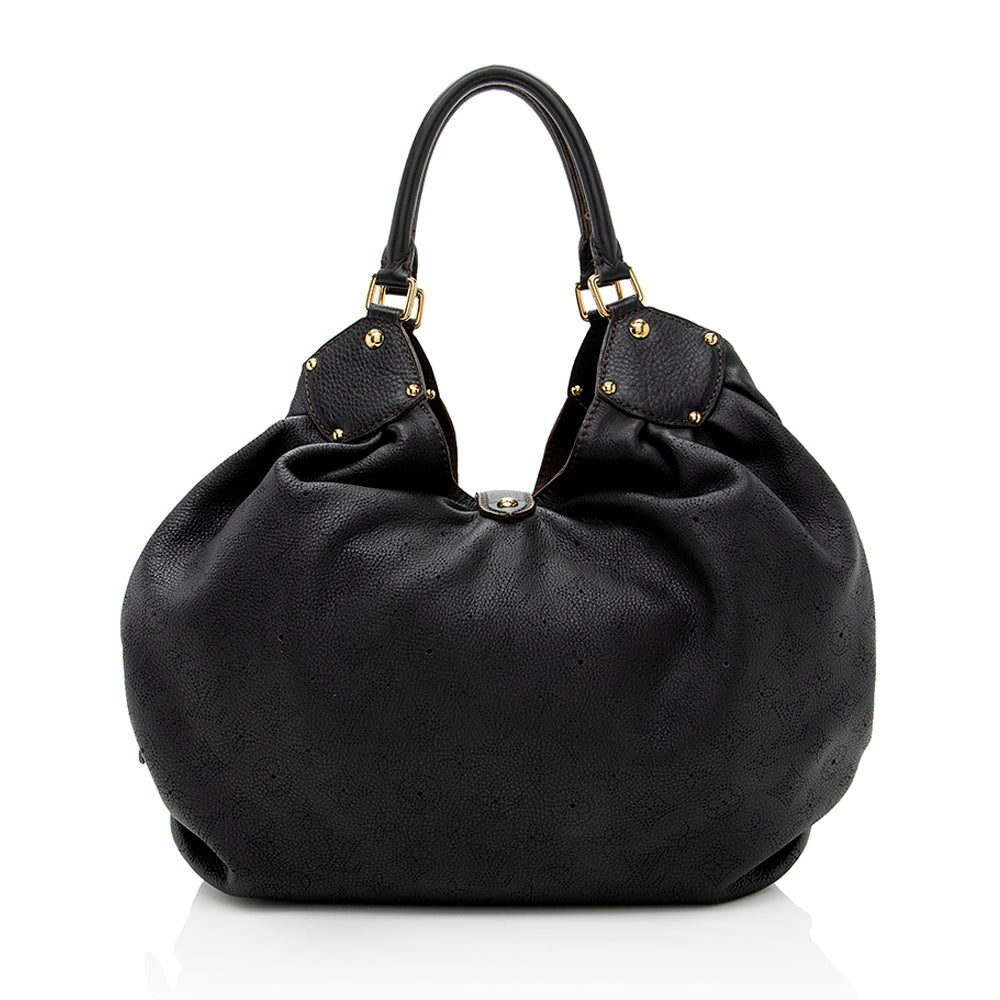 Louis Vuitton Mahina Leather L Hobo (SHF-17664)