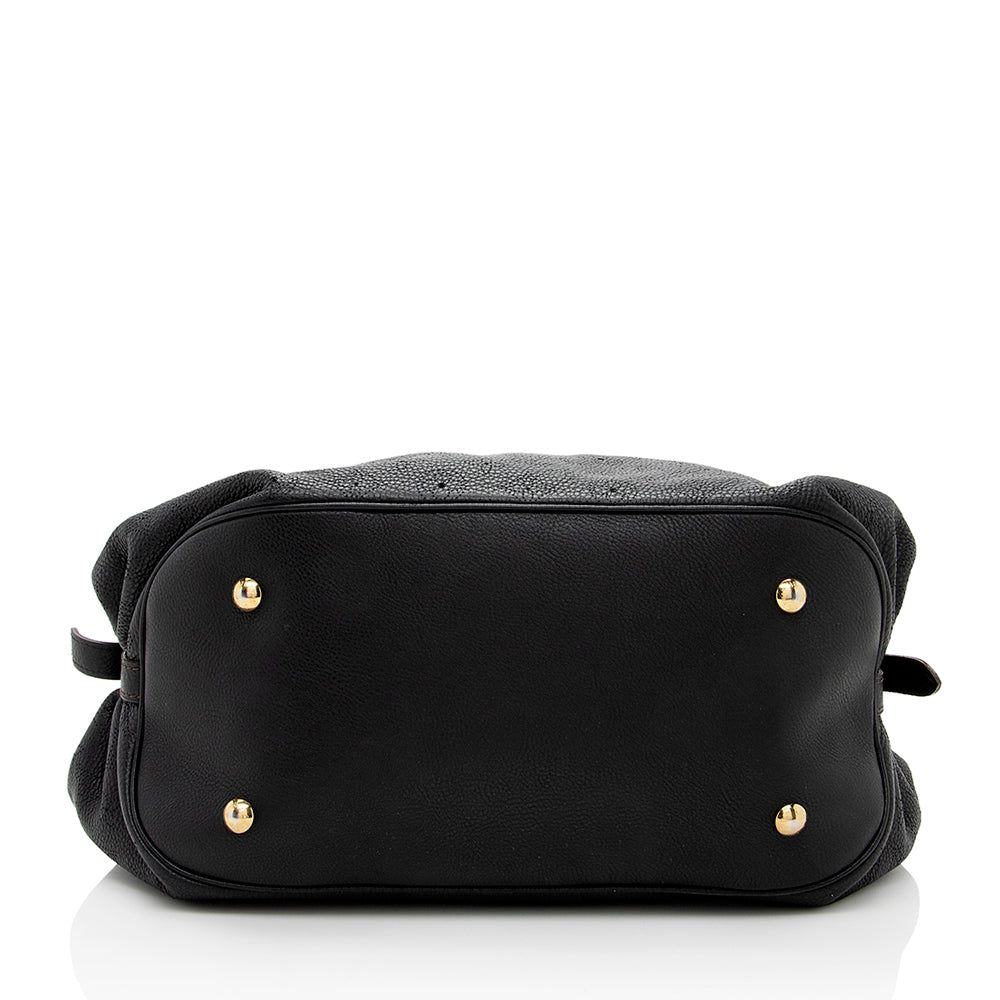 Louis Vuitton Mahina Leather L Hobo (SHF-17664)