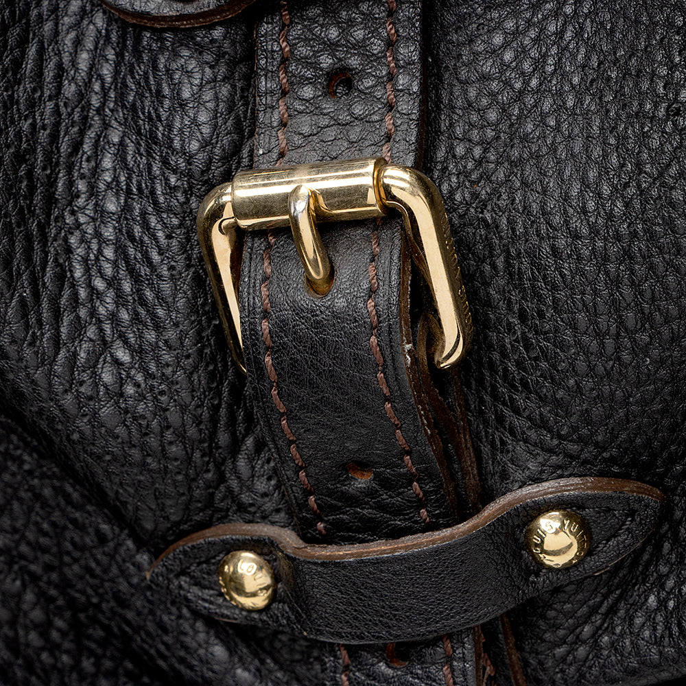 Louis Vuitton Mahina Leather L Hobo (SHF-17664)