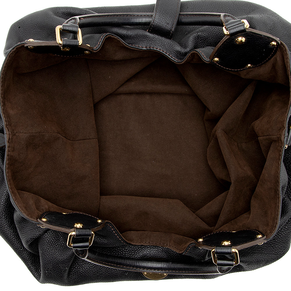 Louis Vuitton Mahina Leather L Hobo (SHF-17664)