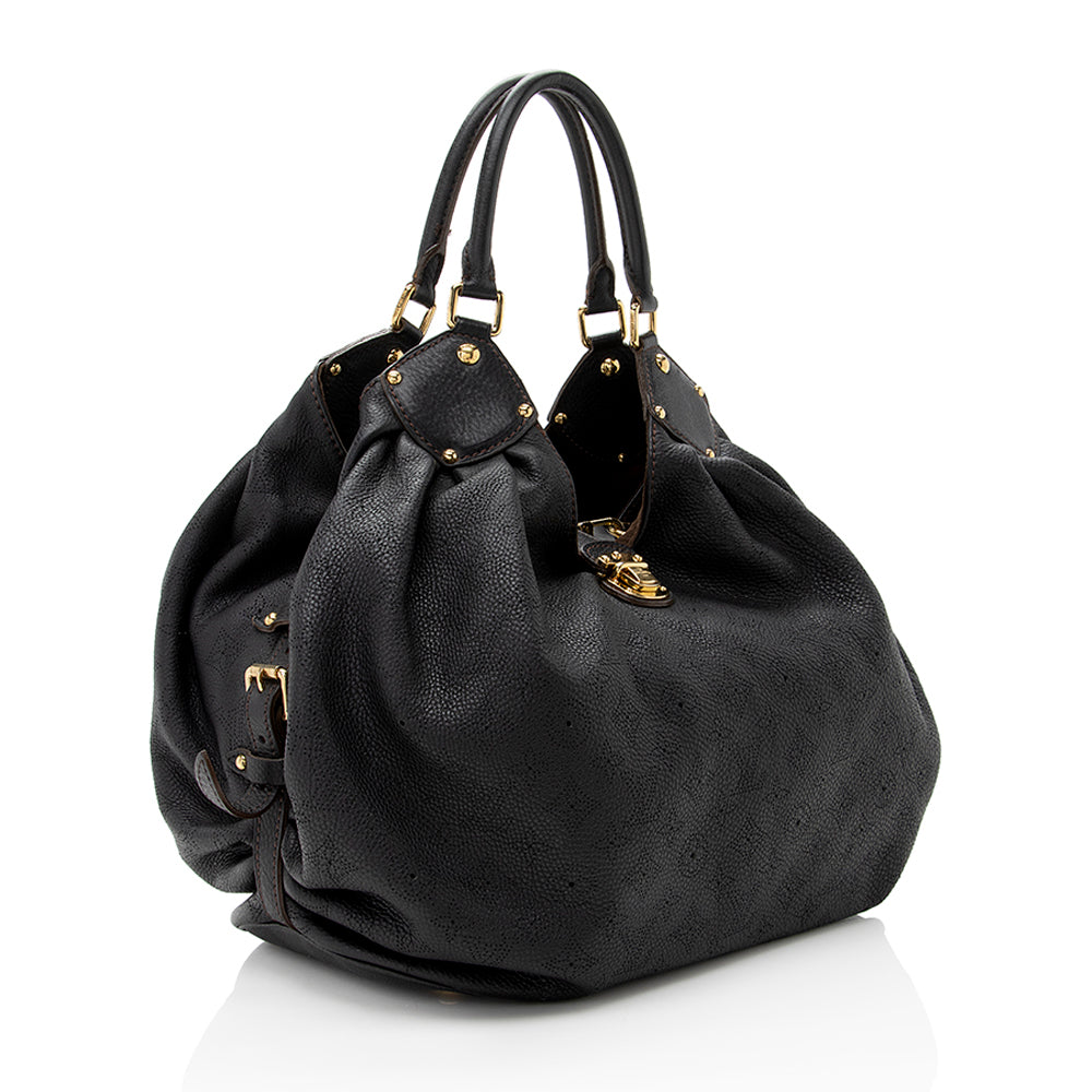 Louis Vuitton Mahina Leather L Hobo (SHF-17664)
