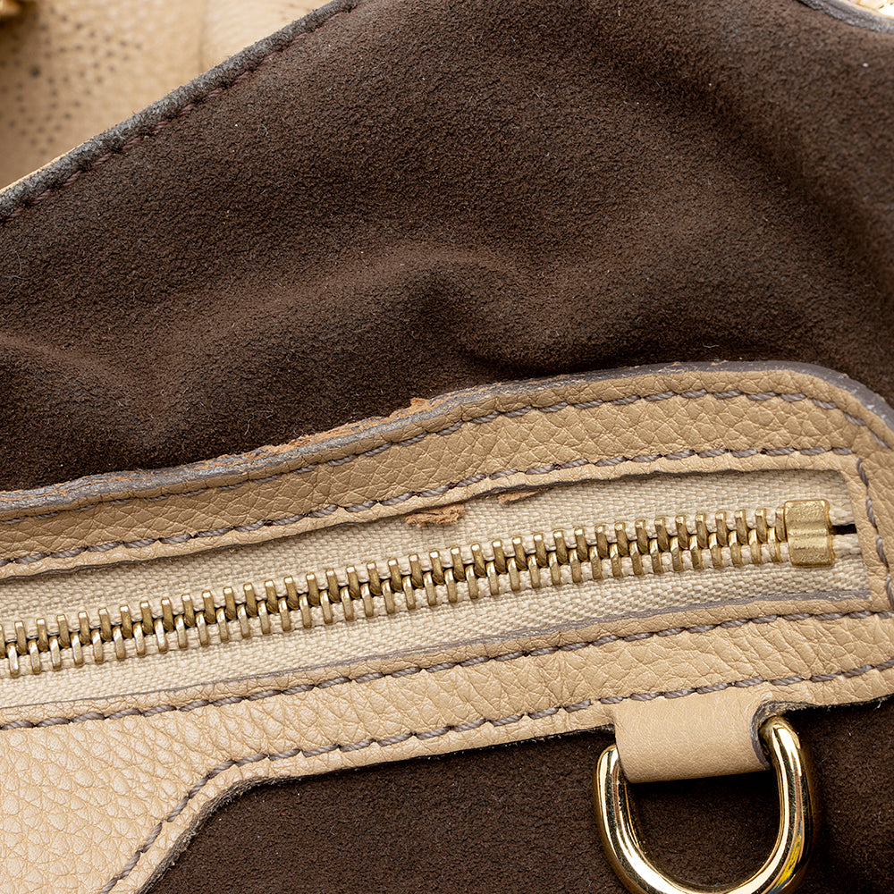 Louis Vuitton Mahina Leather L Hobo (SHF-20688)