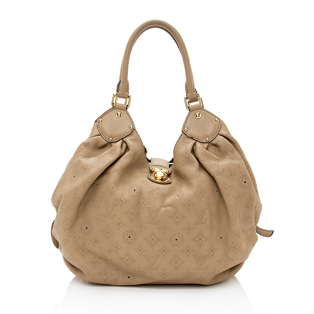 Louis Vuitton Mahina Leather L Hobo (SHF-20688)