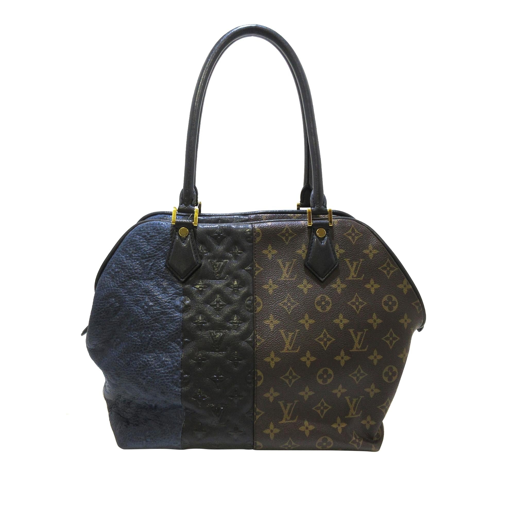 Louis Vuitton Marine Monogram Blocks Tote (SHG-36525)