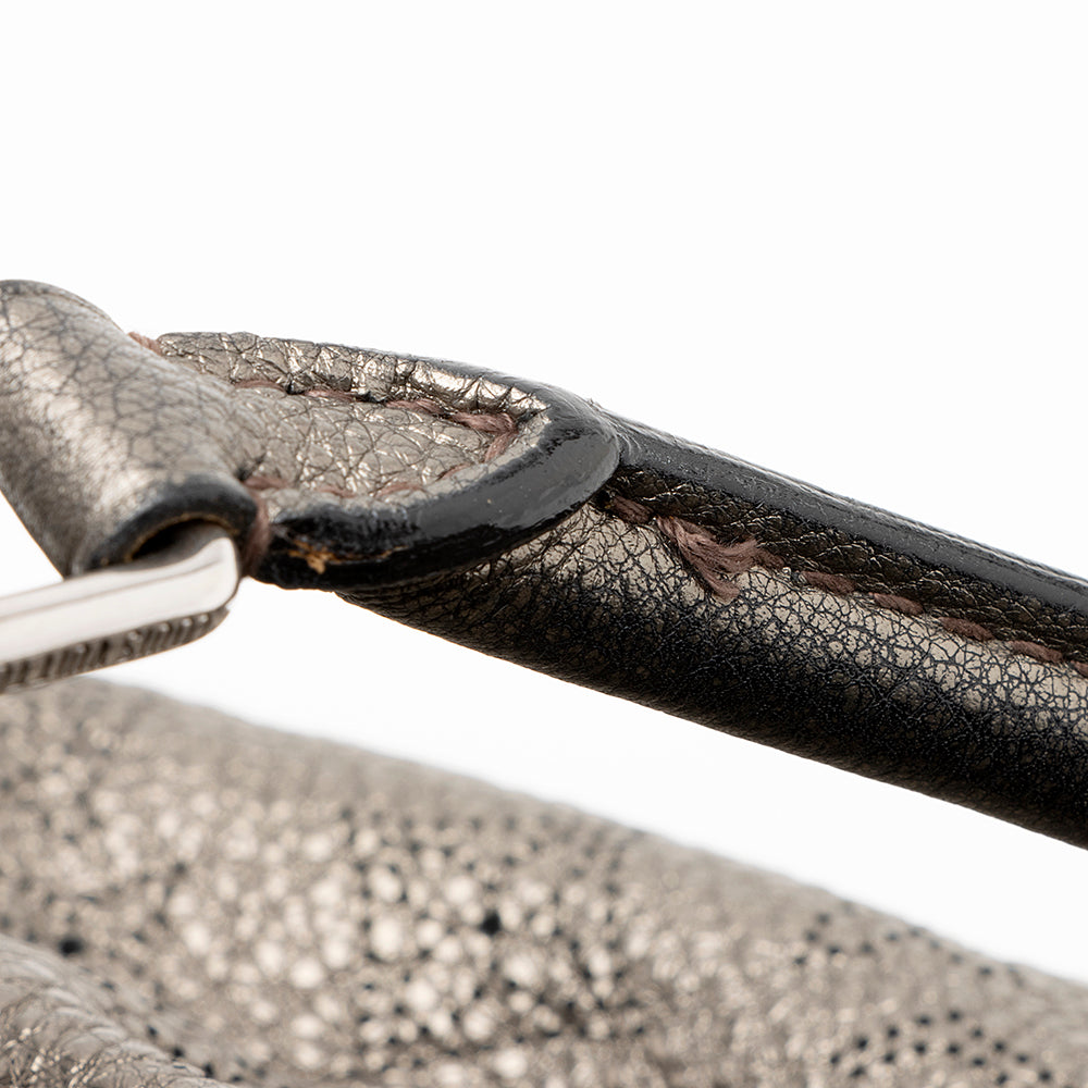 Louis Vuitton Metallic Mahina Leather L Hobo - FINAL SALE (SHF-19533)