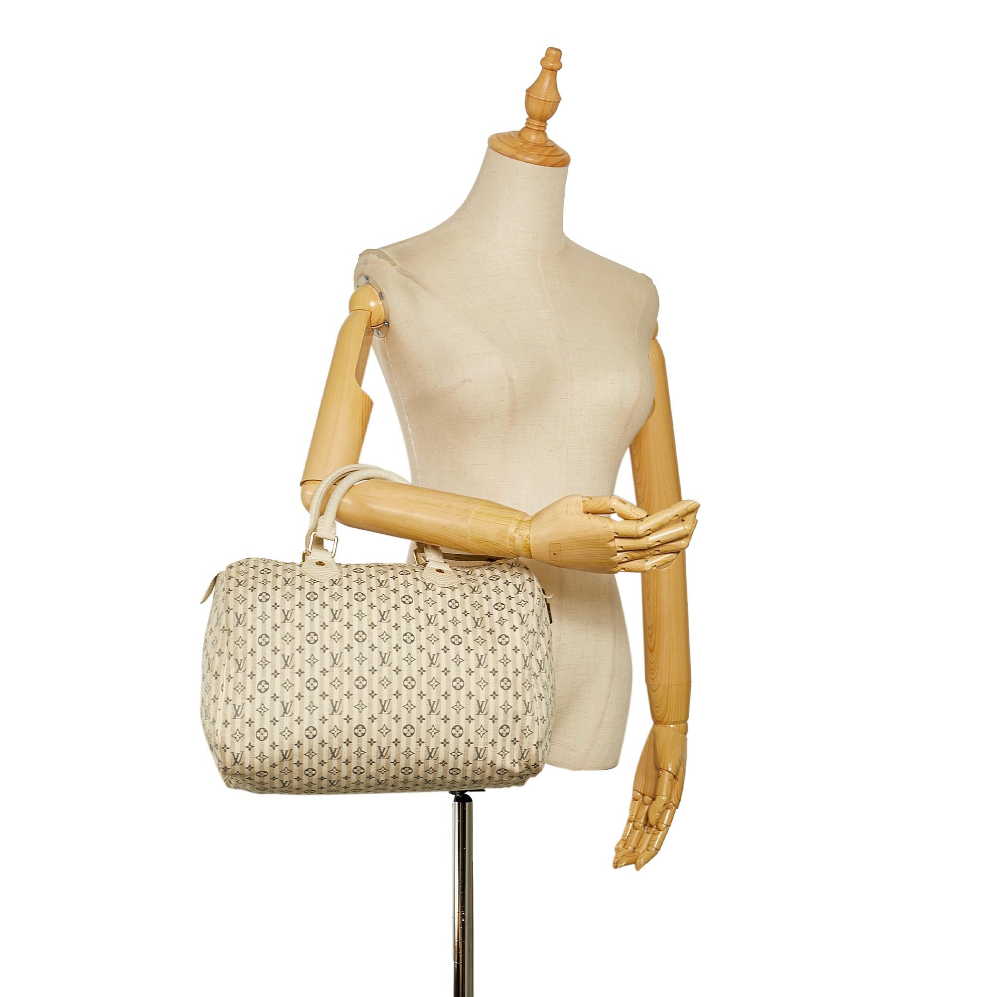 Louis Vuitton Mini Lin Croisette Speedy 30 (SHG-26131)