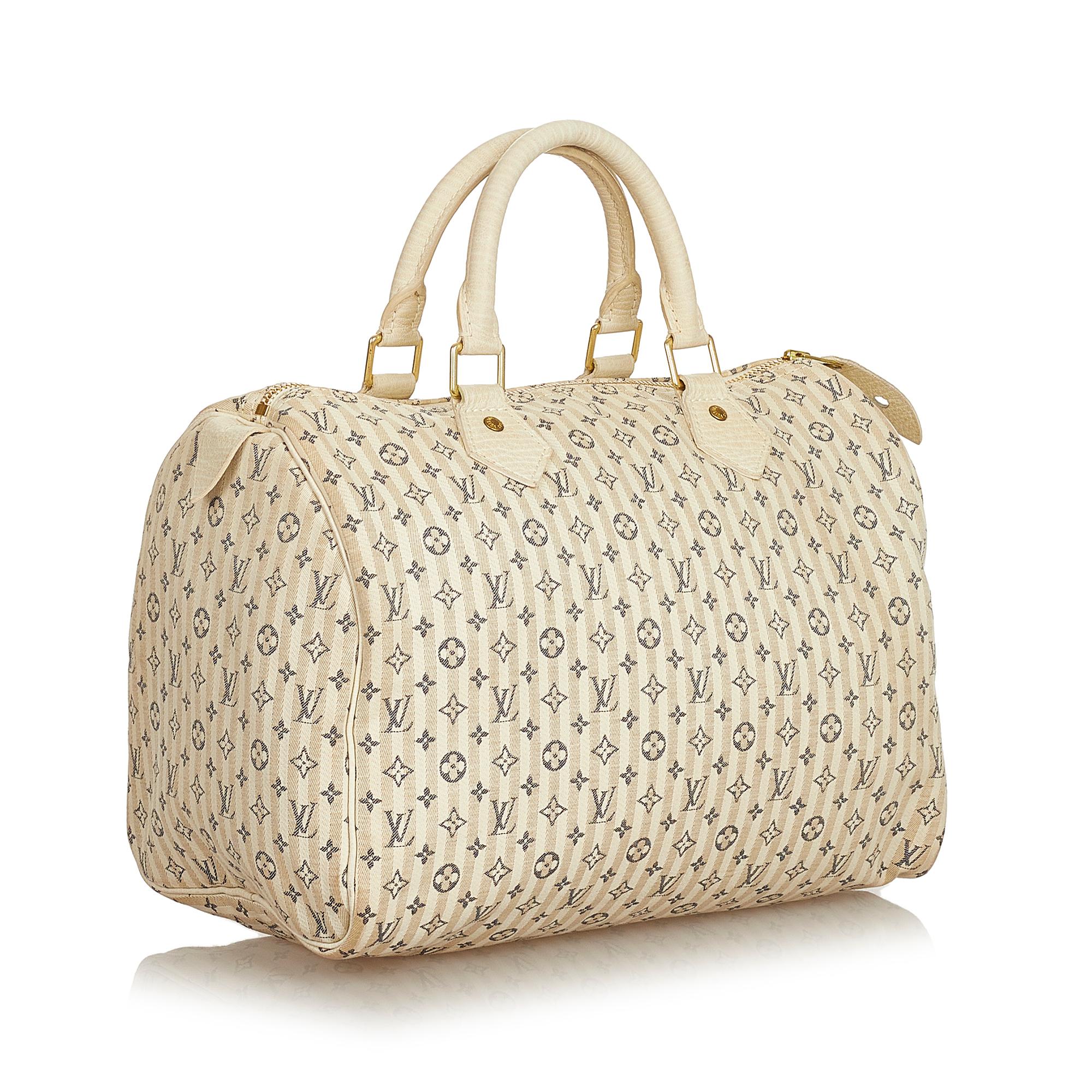 Louis Vuitton Mini Lin Croisette Speedy 30 (SHG-26131)