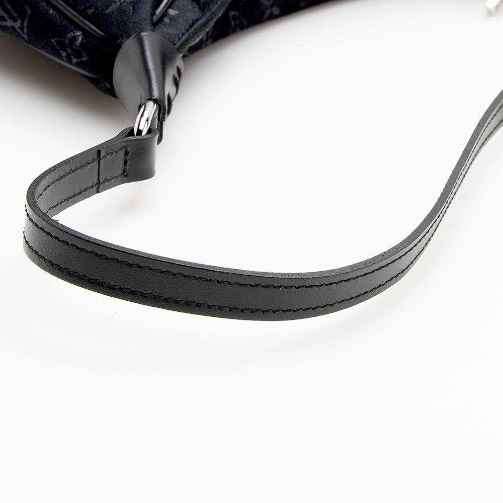 Louis Vuitton Mini Monogram Satin Boulogne Shoulder Bag (SHF-16548)