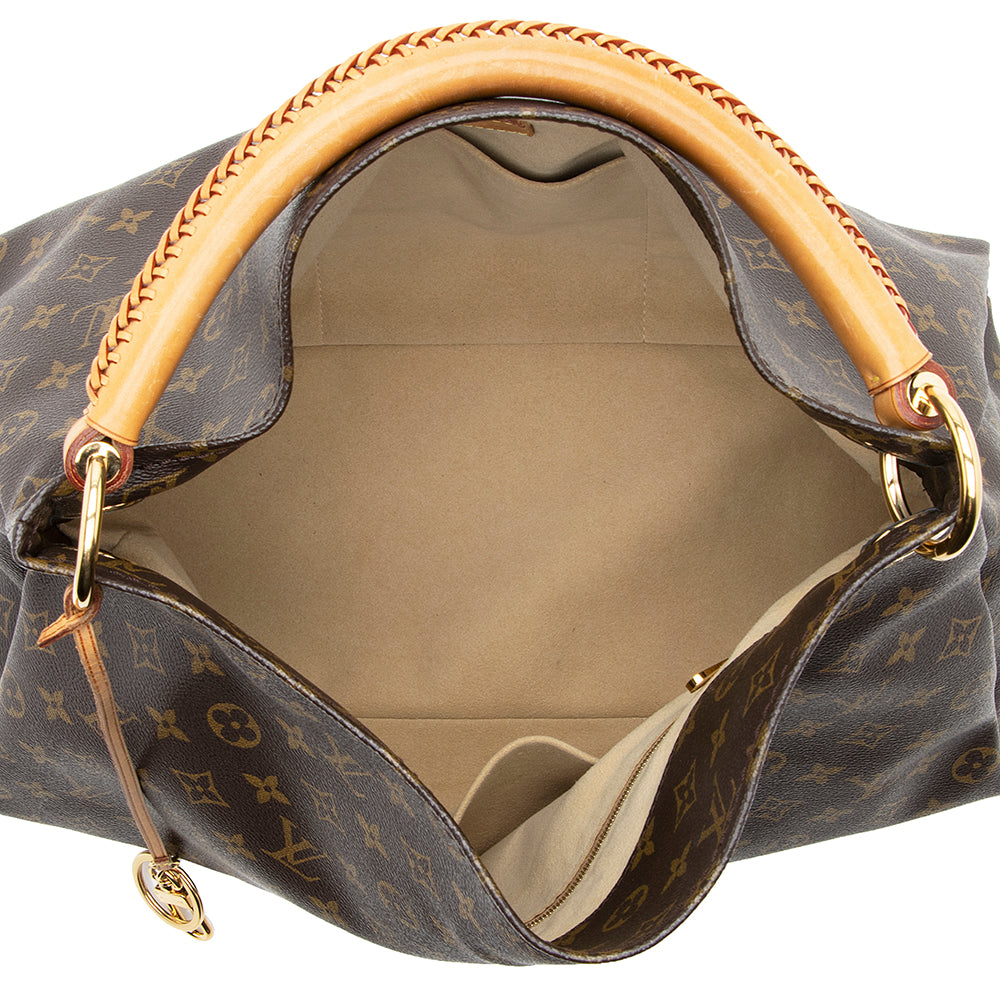 Louis Vuitton Monogram Canvas Artsy MM Shoulder Bag (SHF-17991)
