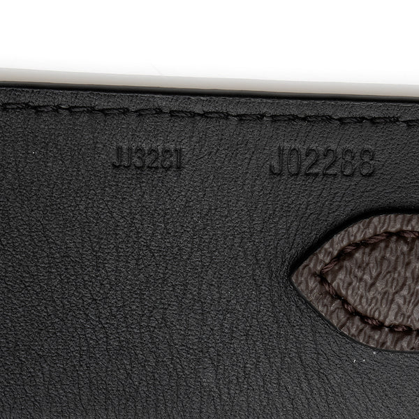 Louis Vuitton J02288 Monogram Canvas/ Black Bandouliere Shoulder