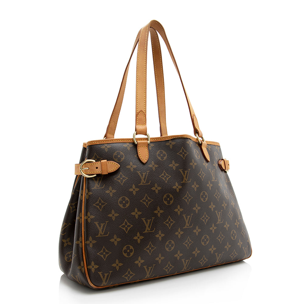 Louis Vuitton Monogram Canvas Batignolles Horizontal Tote (SHF-21274)