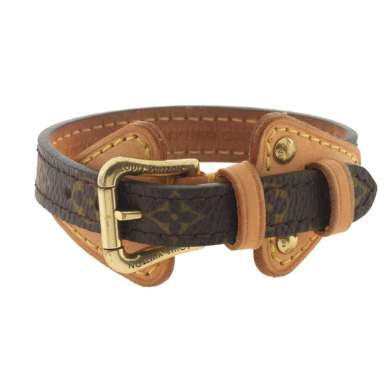 Louis Vuitton Monogram Canvas Buckle Bracelet (SHF-DQYIFa)