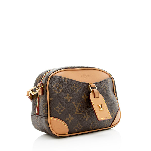 Louis Vuitton LV Women Deauville Mini Handbag Monogram Coated