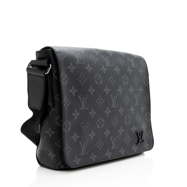 Louis Vuitton Monogram Eclipse District PM - Black Crossbody Bags