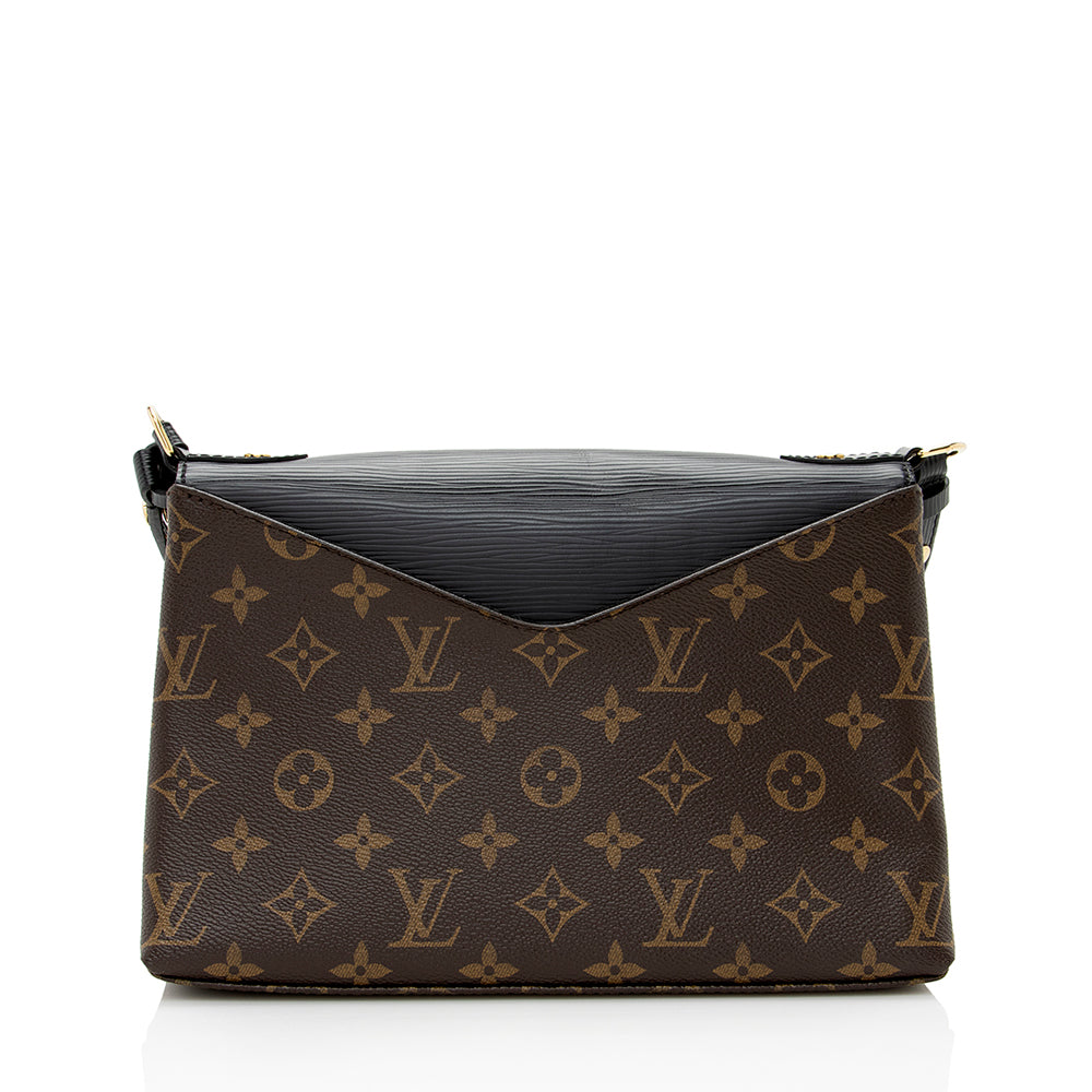 Louis Vuitton Monogram Canvas Epi Leather Saint Michel Shoulder Bag (SHF-20291)