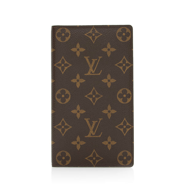 Louis Vuitton Monogram Canvas European Checkbook Cover (SHF-21523)