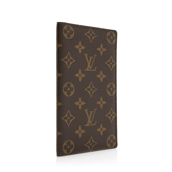 LOUIS VUITTON Monogram Canvas Checkbook Cover - Brown & Tan– Wag N