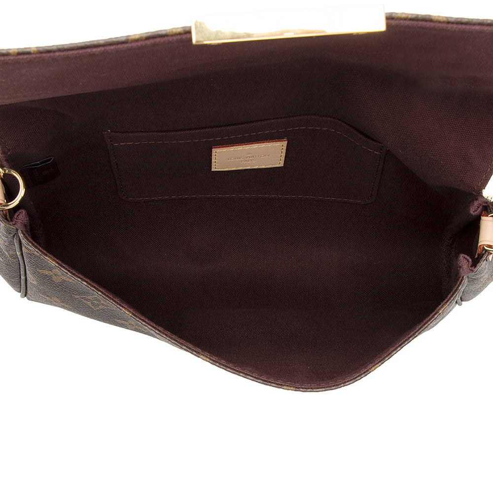 Louis Vuitton Monogram Canvas Favorite MM Shoulder Bag (SHF-19673)