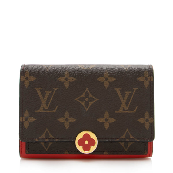 Shop Louis Vuitton MONOGRAM Monogram Leather Small Wallet Logo